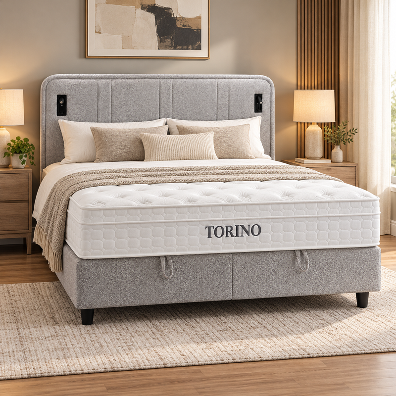 Torino Bett-Set mit Matratze 160 × 200 cm