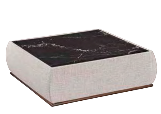 Truva Couchtisch (mit Holzplatte) Pouf