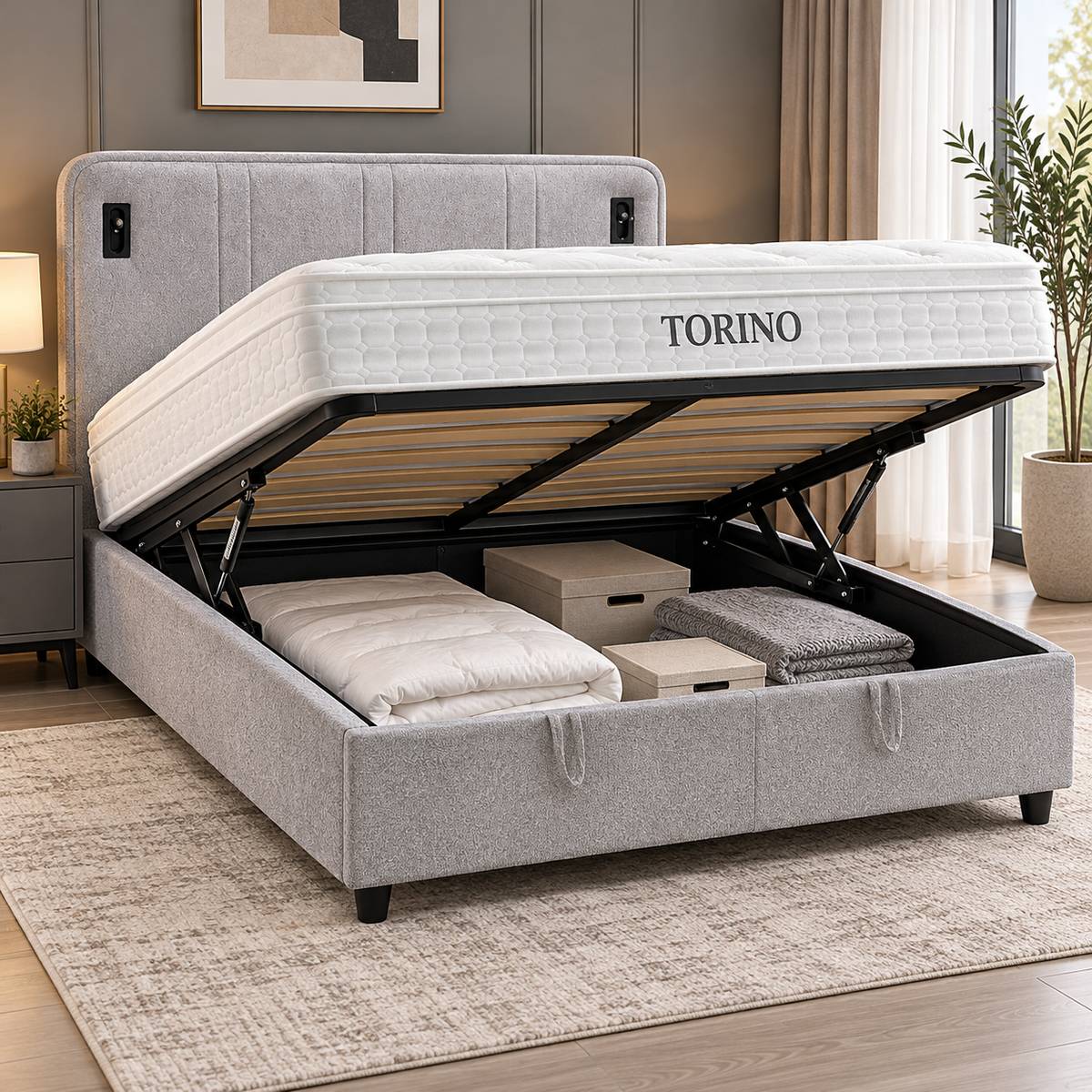 Torino Bett-Set mit Matratze