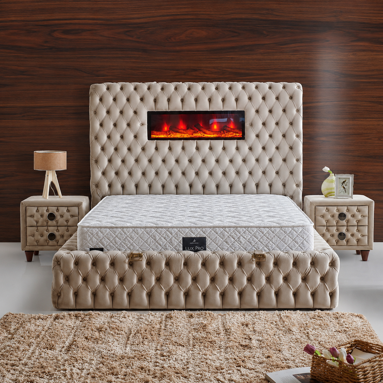 Sömineli Lux Bett-Set