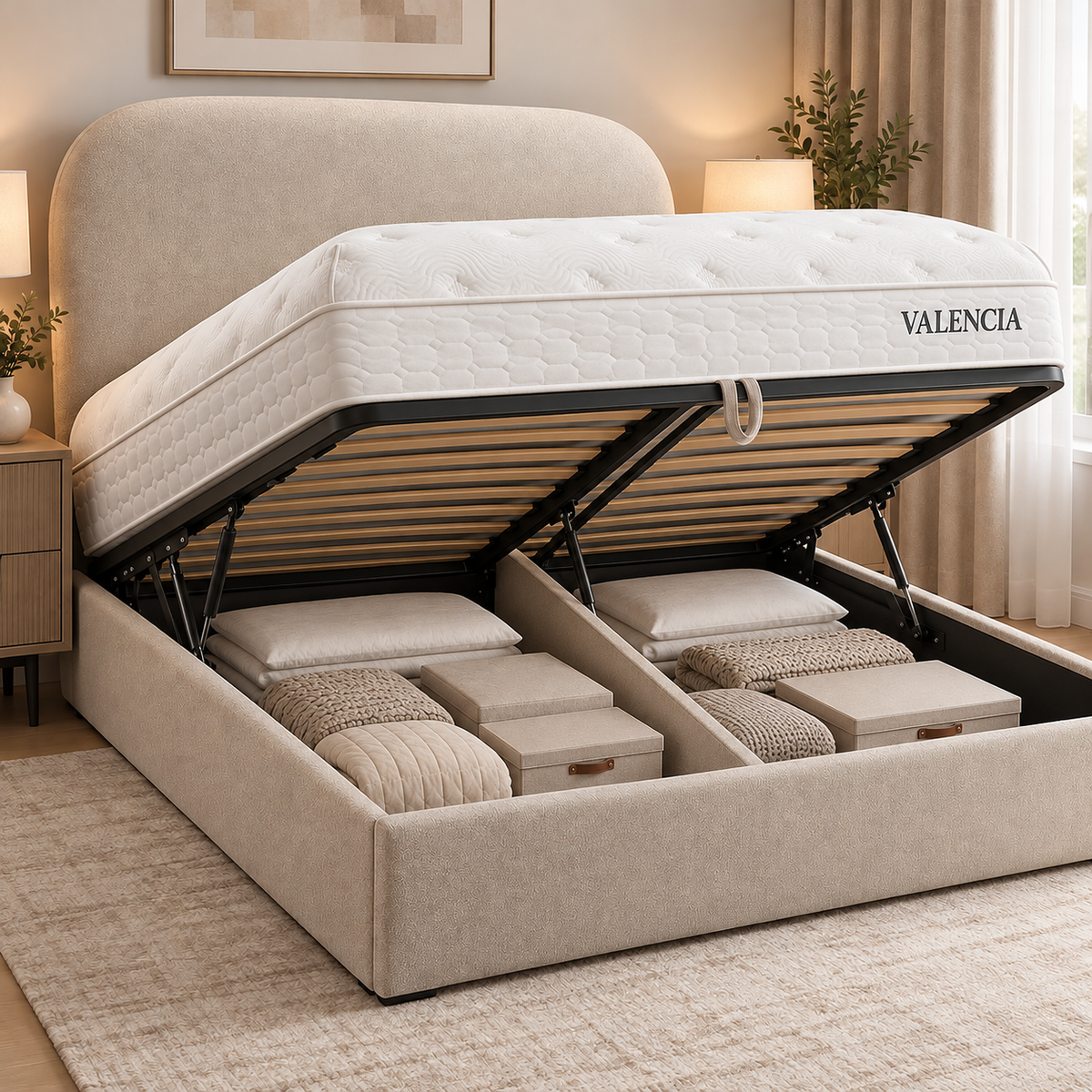 Valencia Bett-Set mit Matratze