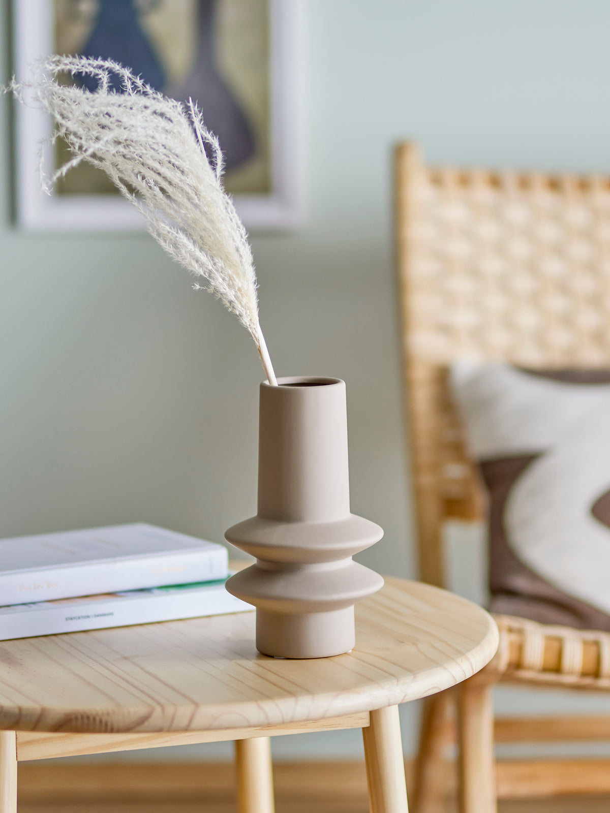 Isold Vase – Natur, Steingut