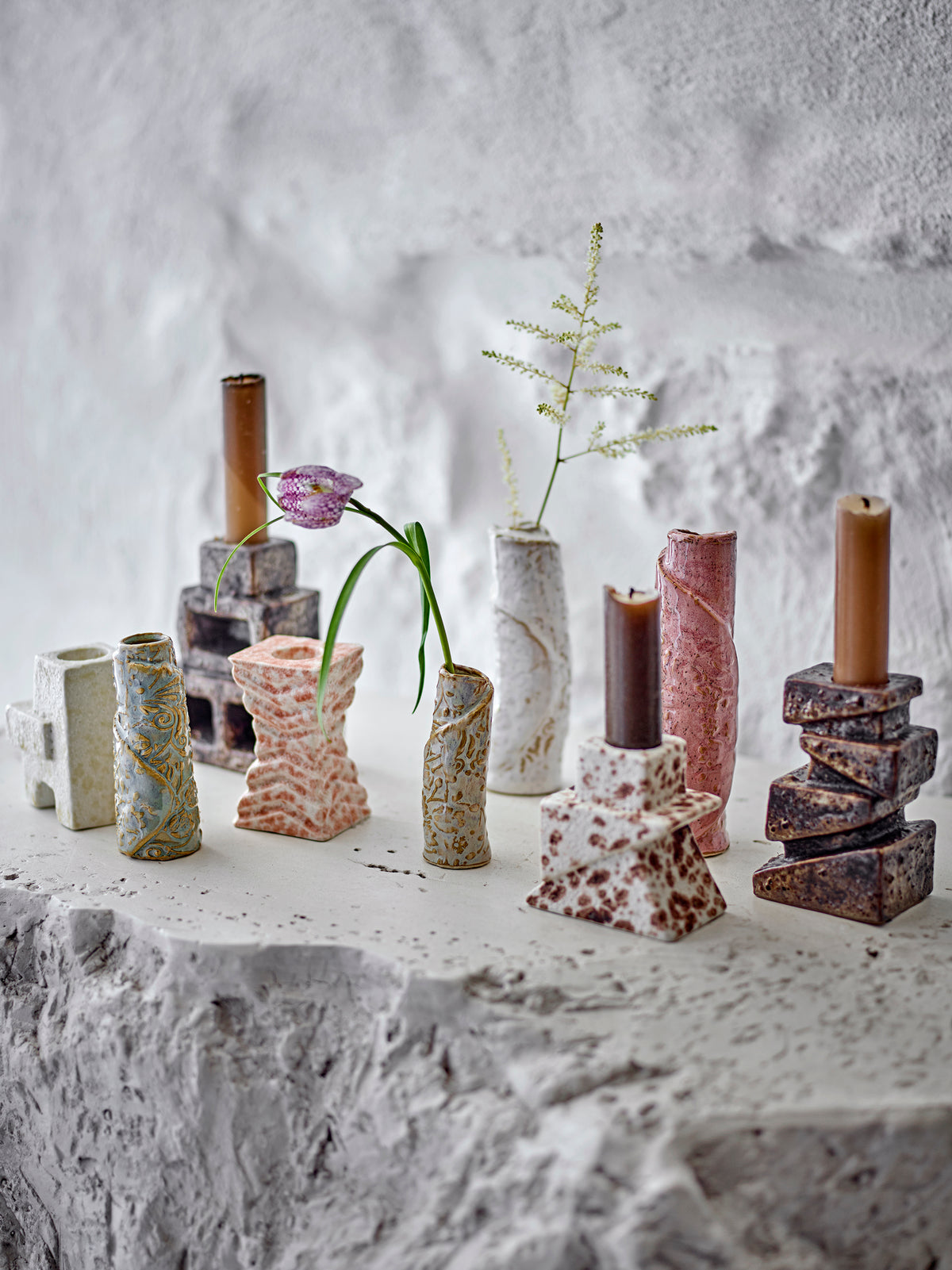 Temple Vase – Bunt, Steingut