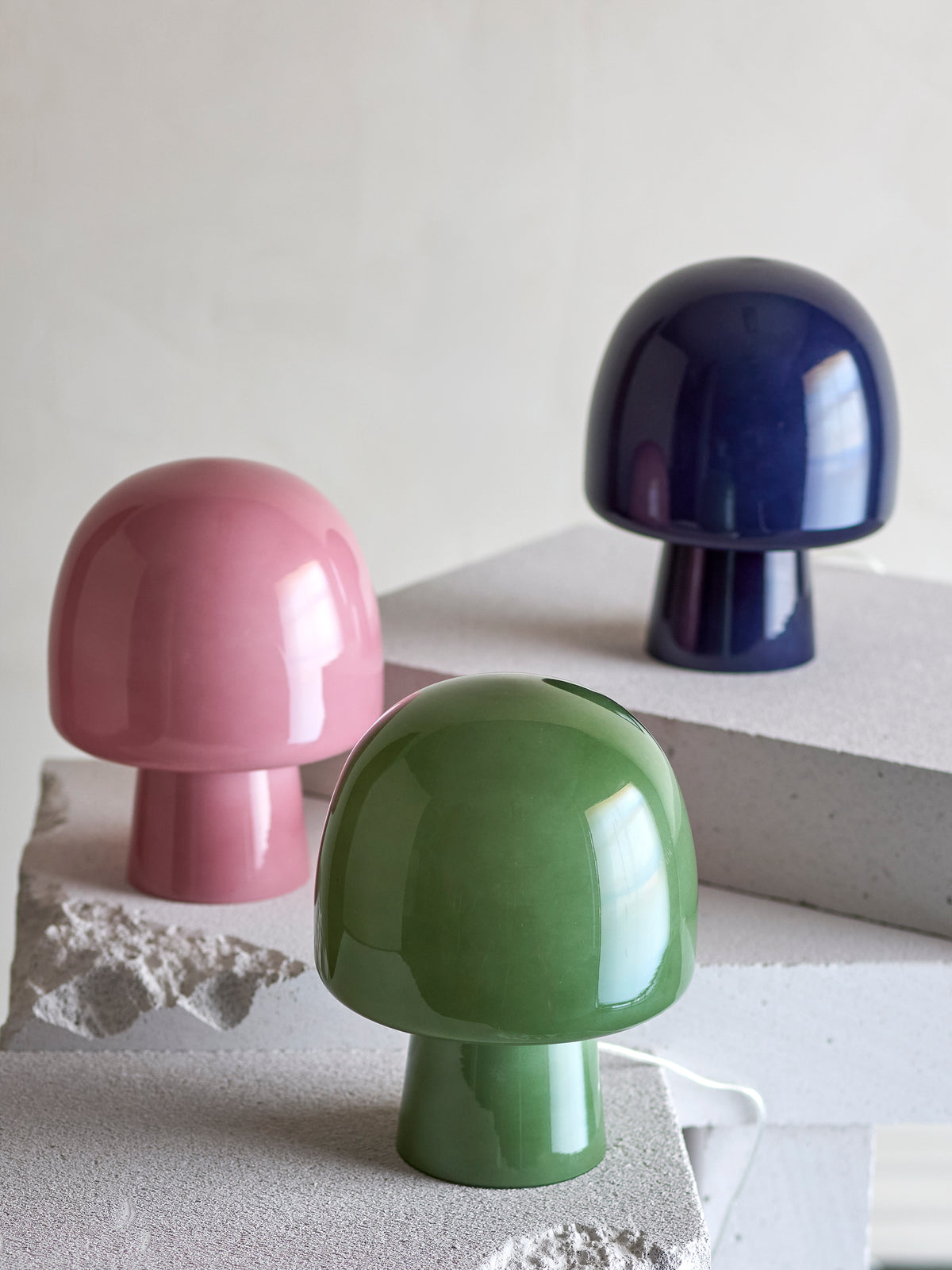 Paddy Tischlampe – Grün, Glas