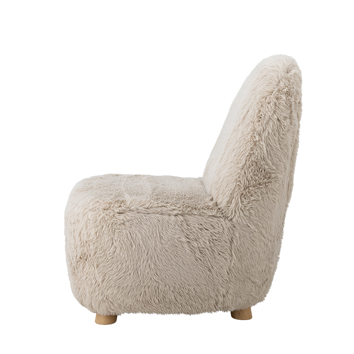 Yvona Loungesessel – Natur, FSC® 100%, Gummibaumholz