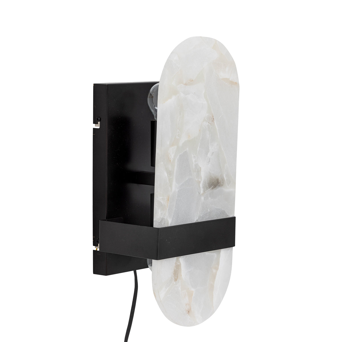 Taco Wandleuchte – Weiss, Alabaster