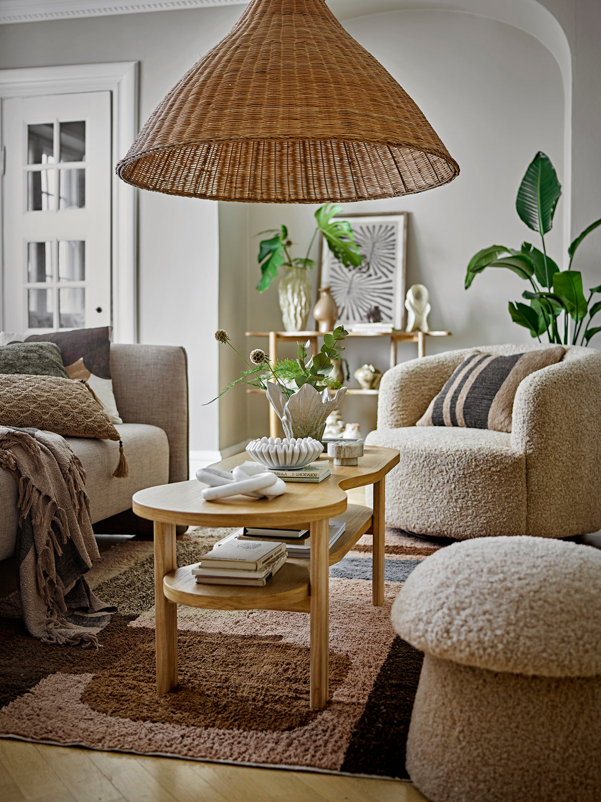 Bocca Pouf – Natur, Polyester