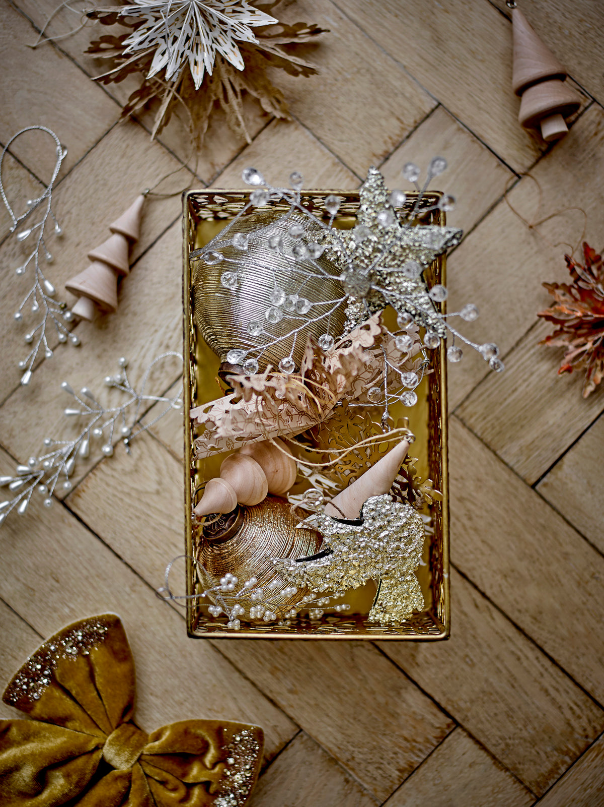 Jivani Weihnachtsanhänger – Natur, Schima-Holz