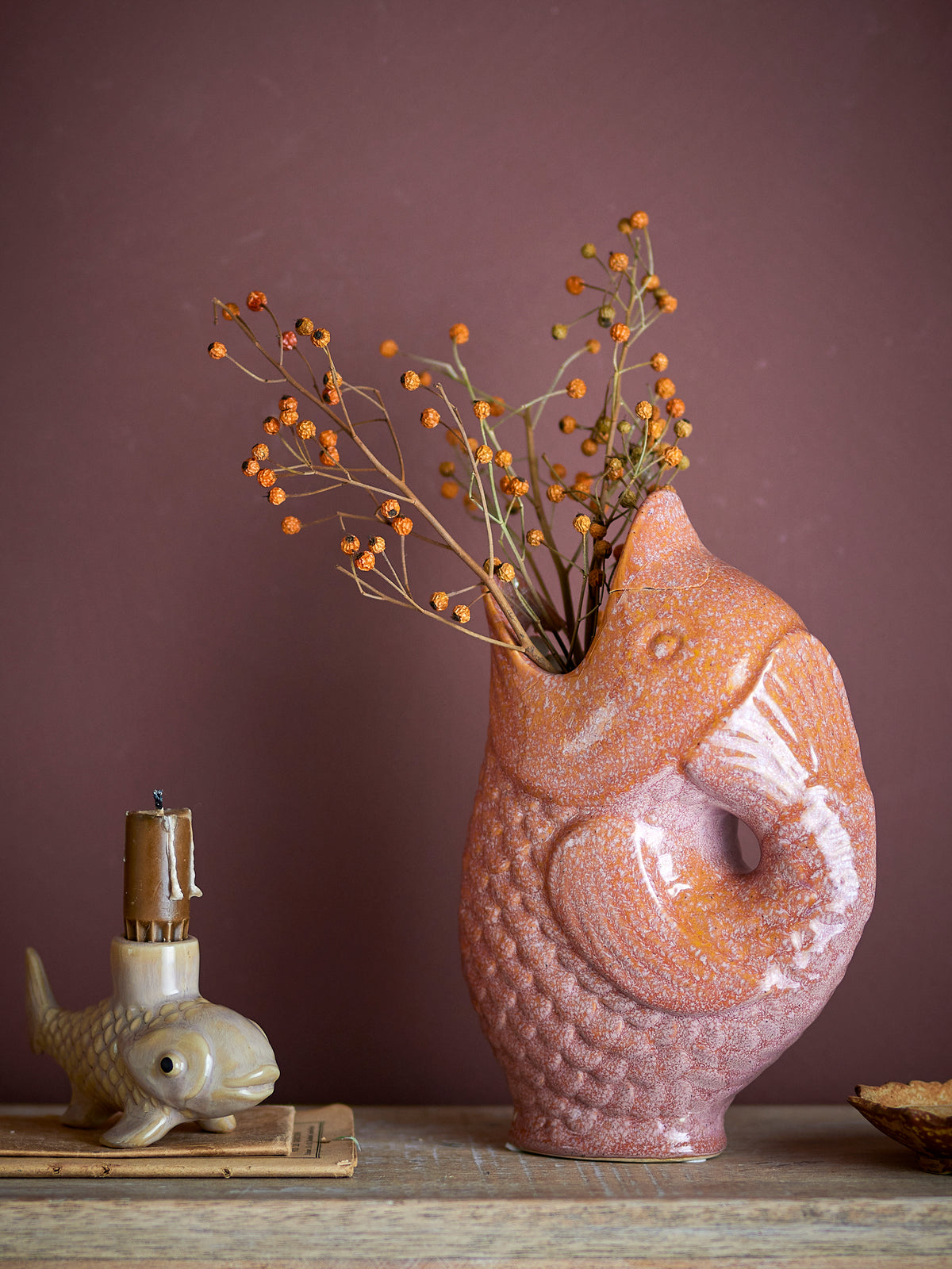 Harvey Vase – Braun, Steingut