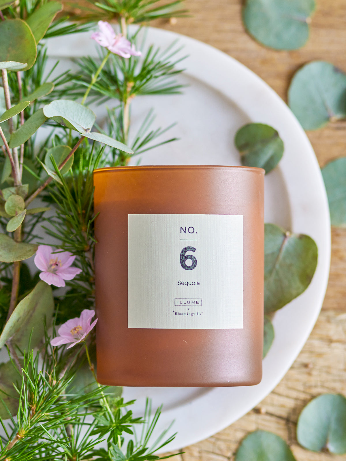 NO. 6 - Sequoia Duftkerze – Braun, Natürliches Wachs