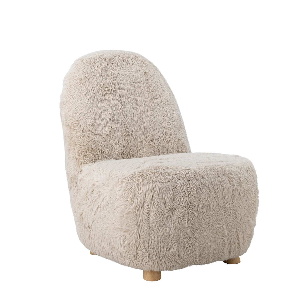 Yvona Loungesessel – Natur, FSC® 100%, Gummibaumholz