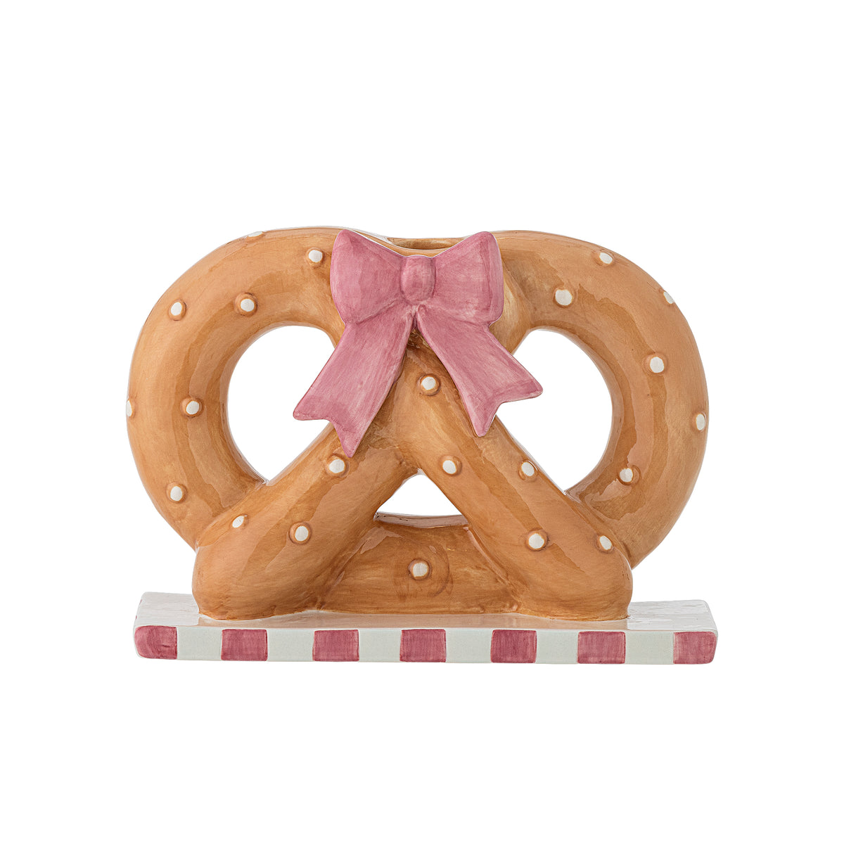 Pretzie Kerzenhalter – Braun, Keramik Default Title