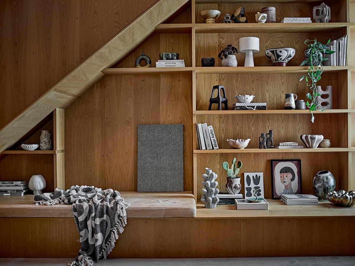 Salobre Decke – Schwarz, Recycelte Baumwolle