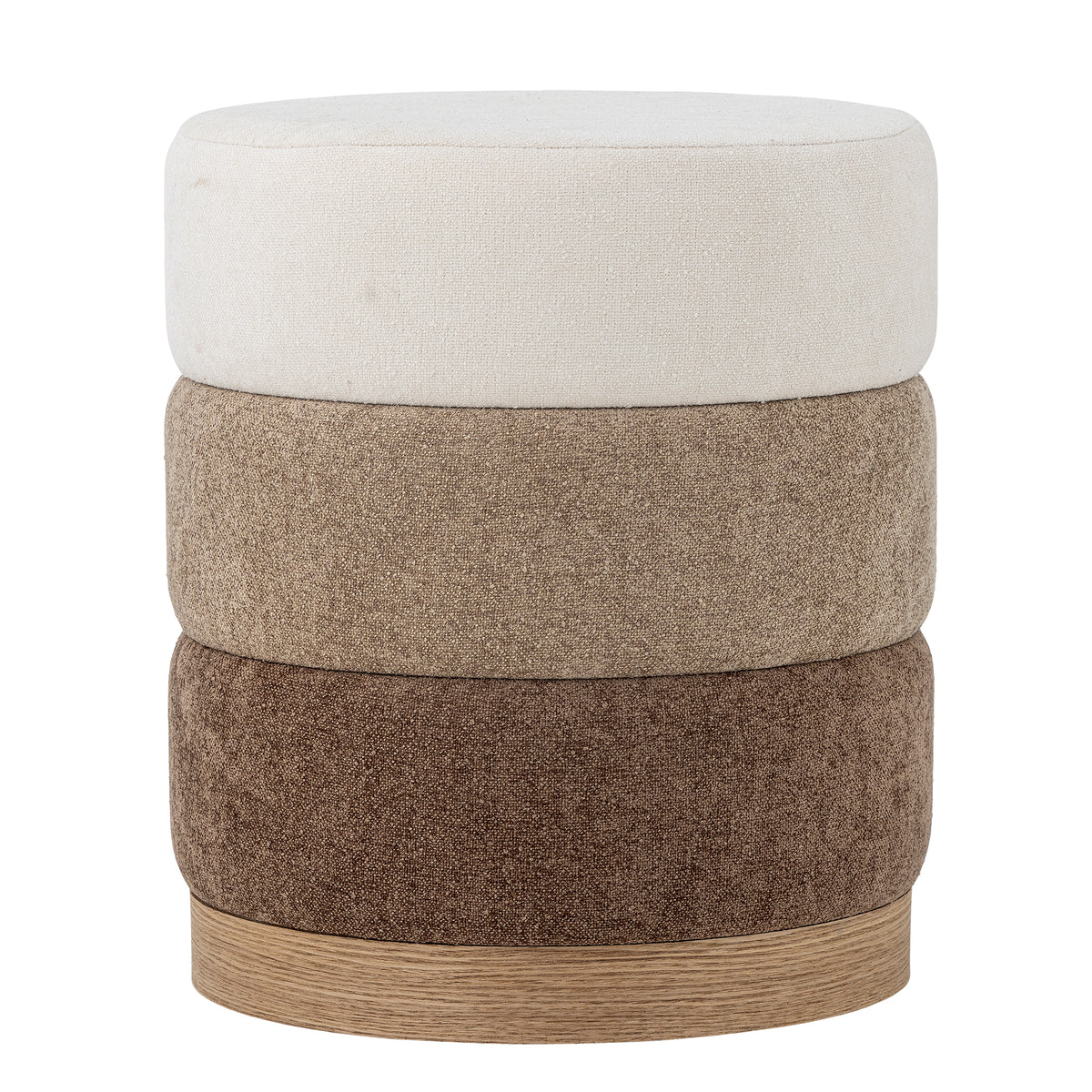 Bilbao Pouf – Braun, Polyester Default Title