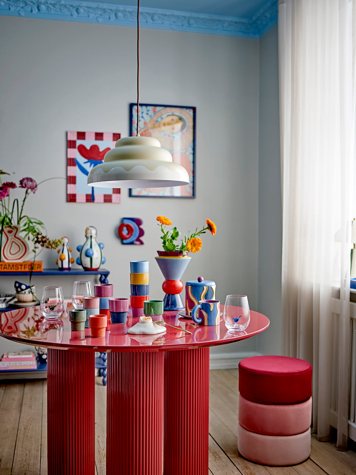 Bilbao Pouf – Bunt, Polyester