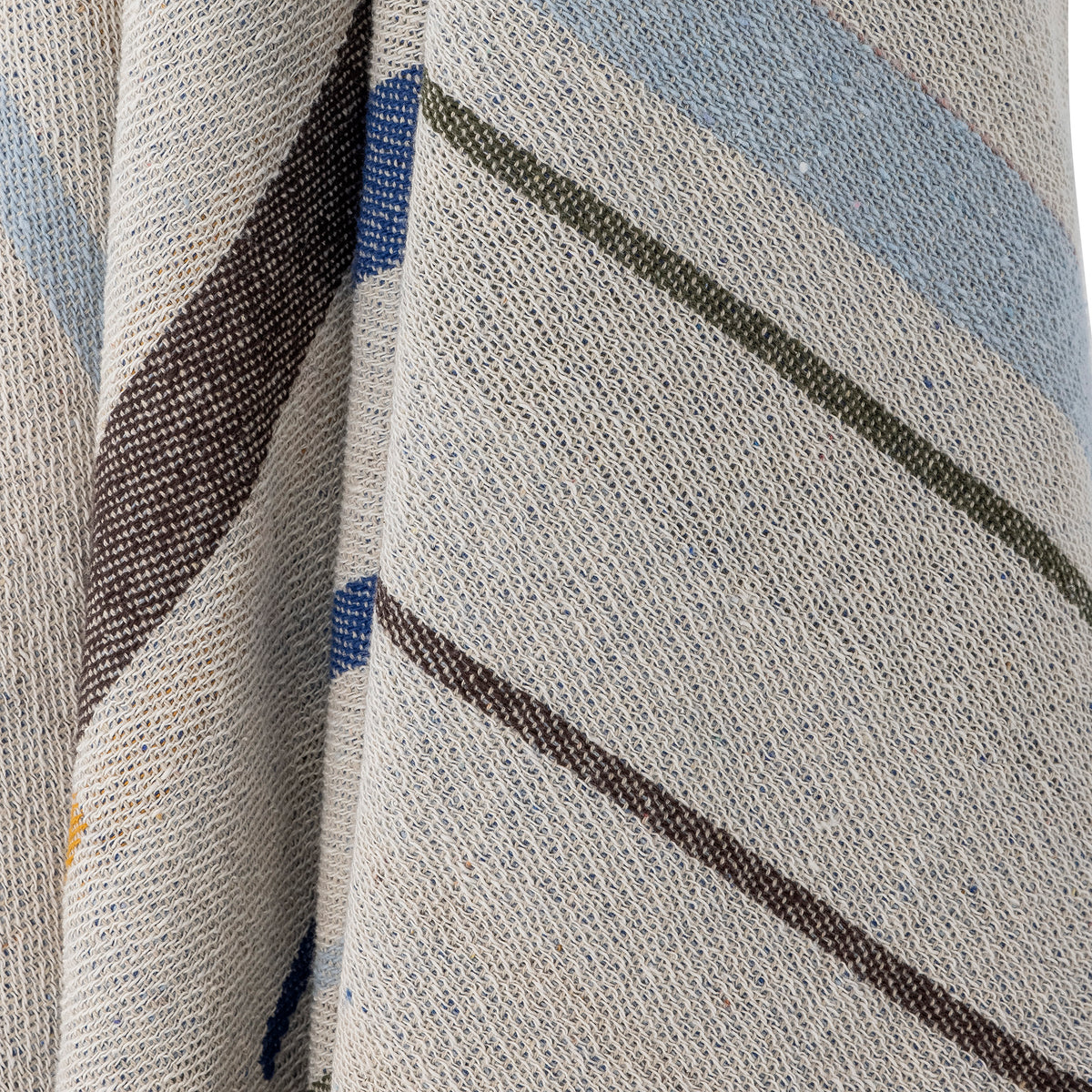 Toscana Decke – Blau, Recycelte Baumwolle