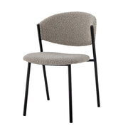 Marlo Esszimmerstuhl – Grau, Polyester Default Title