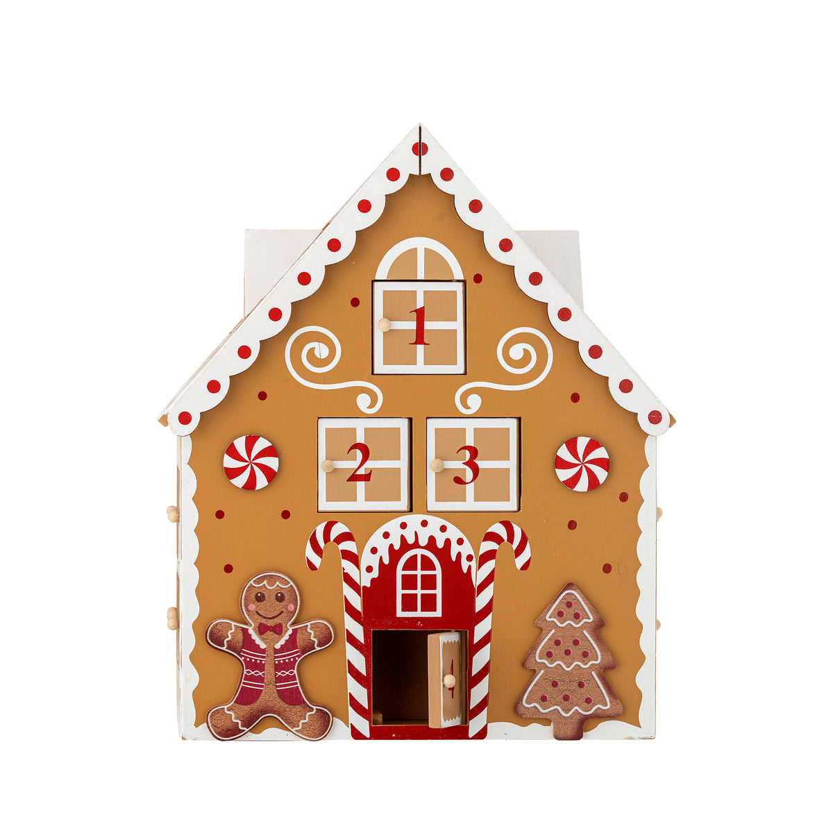 Ginnie Adventskalender – Braun, MDF