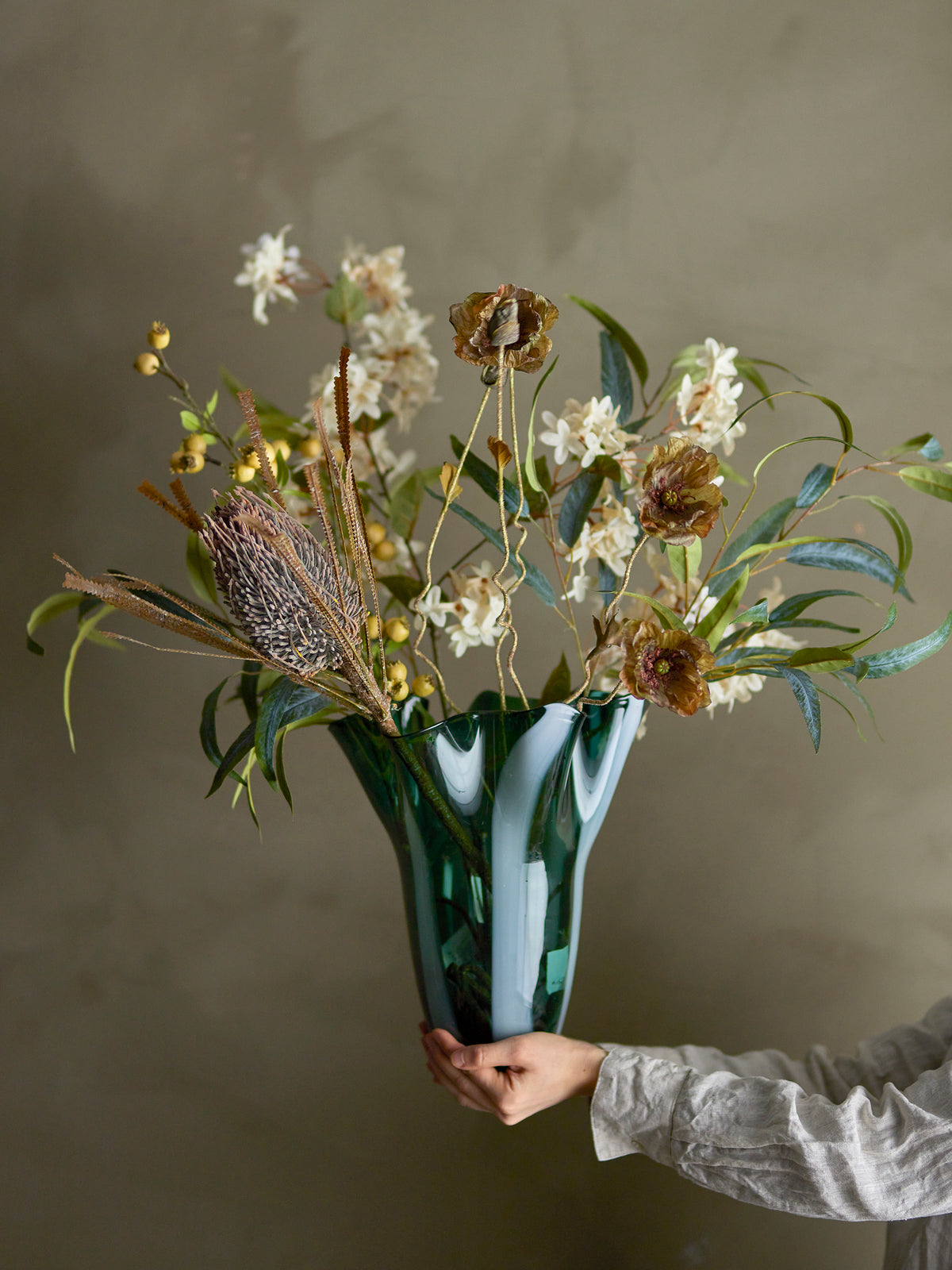 Poppy Kunstblumen-Stiel – Braun