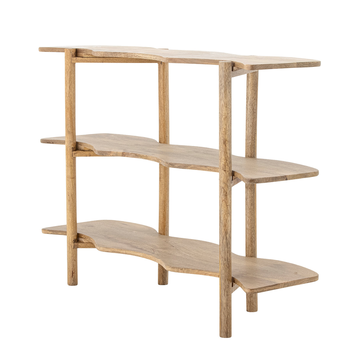Rivoli Bücherregal – Natur, FSC® 100%, Mangoholz