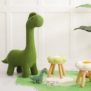 Knitted Green Dinosaur Stool Green