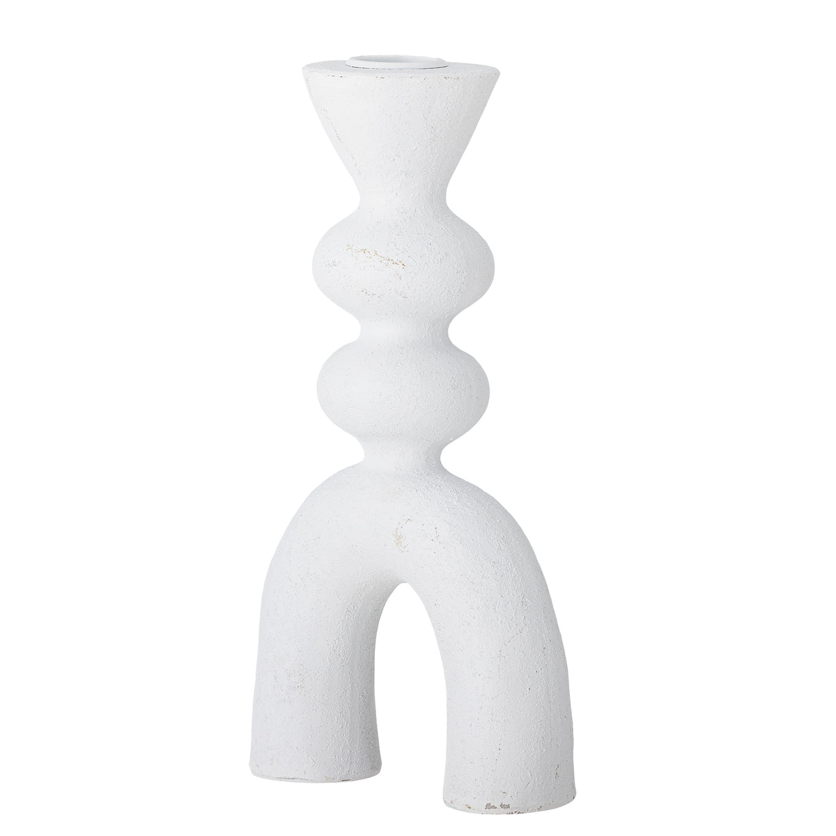 Syra Kerzenhalter – Weiss, Polyresin