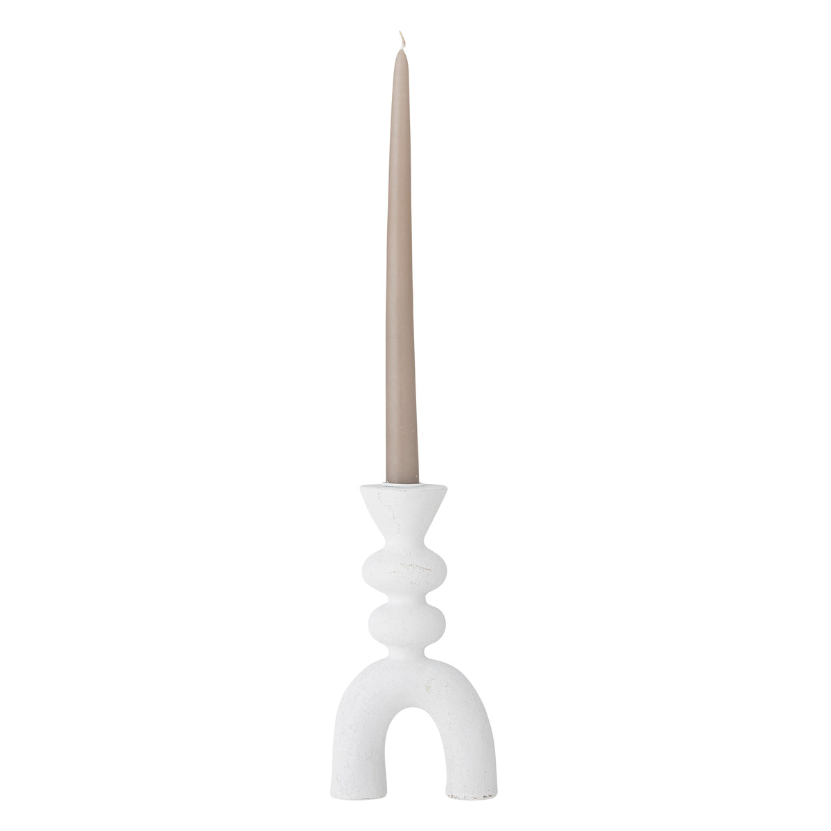 Syra Kerzenhalter – Weiss, Polyresin