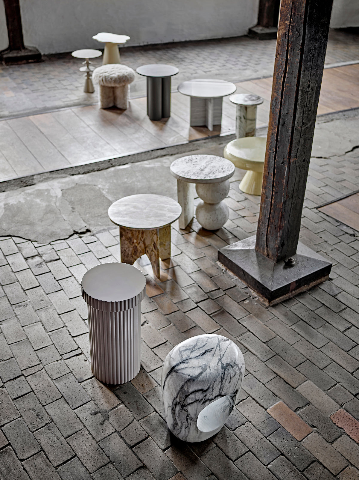 Frikka Pouf – Natur, Polyester