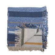 Toscana Decke – Blau, Recycelte Baumwolle Default Title