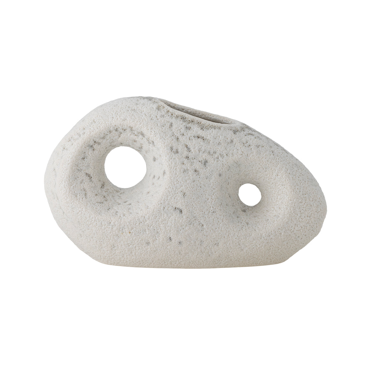 Caia Vase – Weiss, Steingut