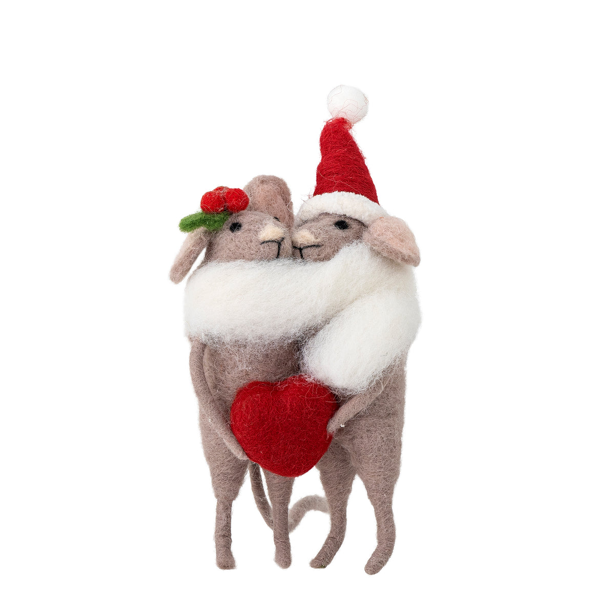 Peo Weihnachtsanhänger – Grau, Wolle Default Title