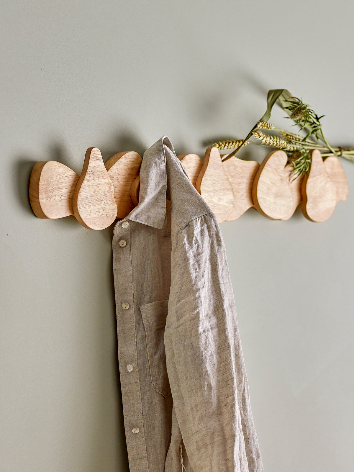 Ross Garderobe – Natur, Gummibaumholz