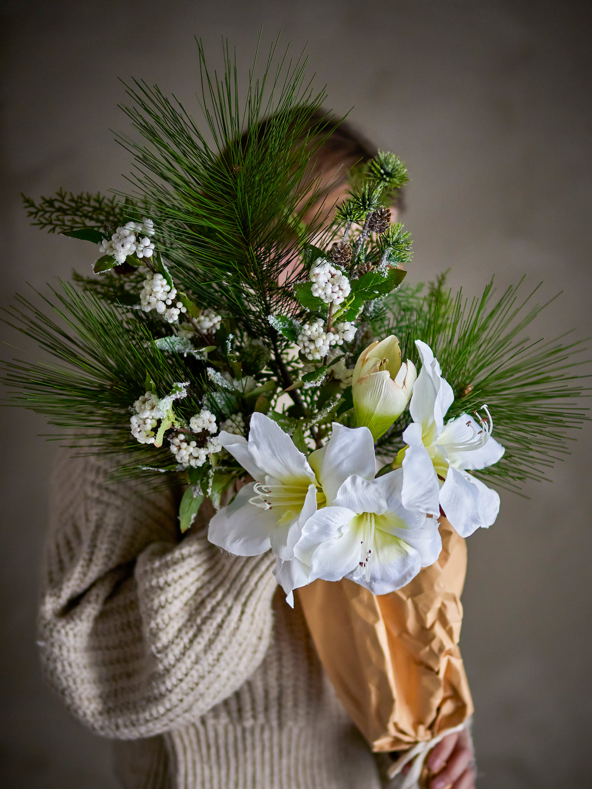 Kristin Kunstblumenstrauss – Weiss
