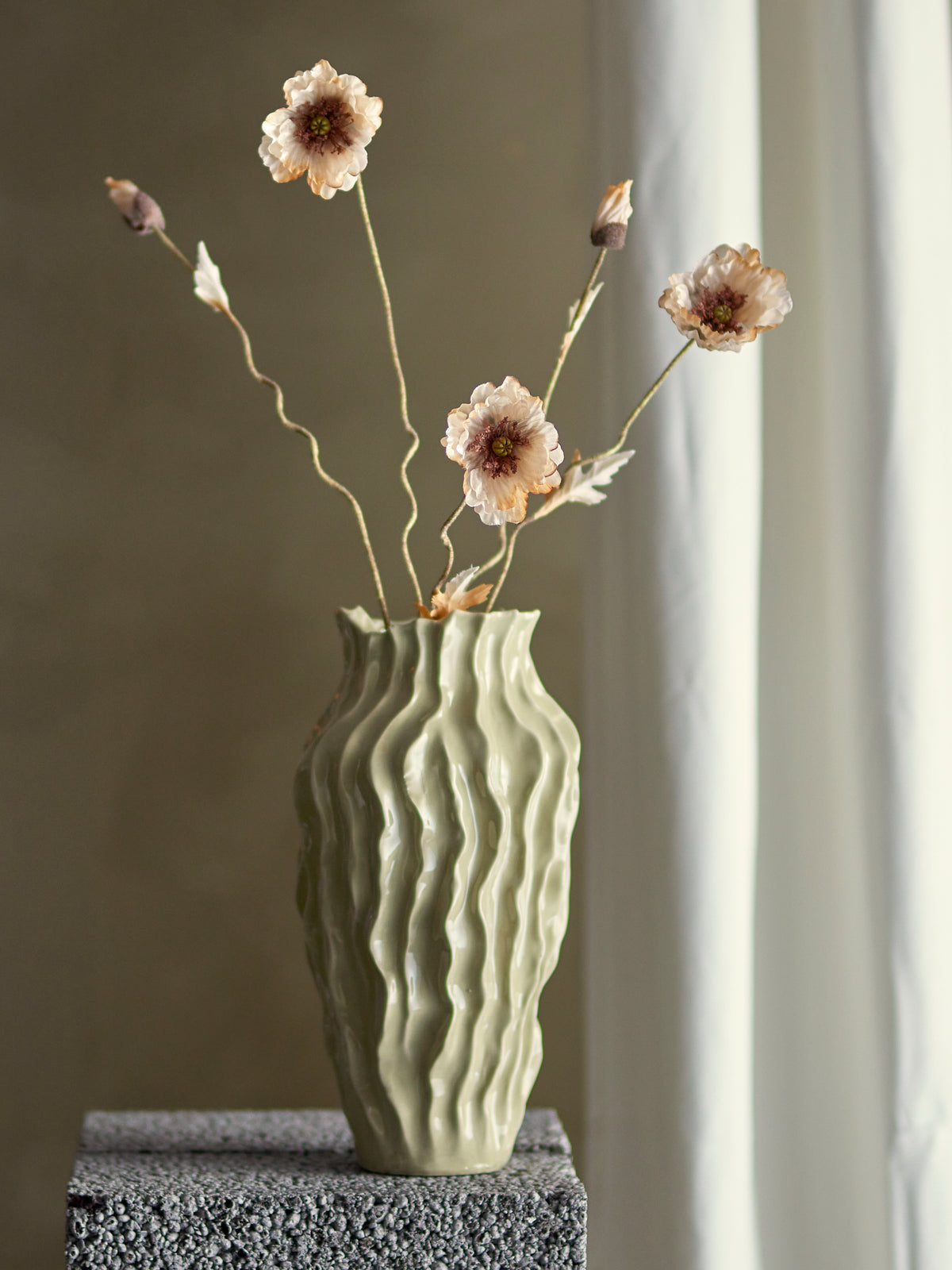 Poppy Kunstblumen-Stiel – Natur