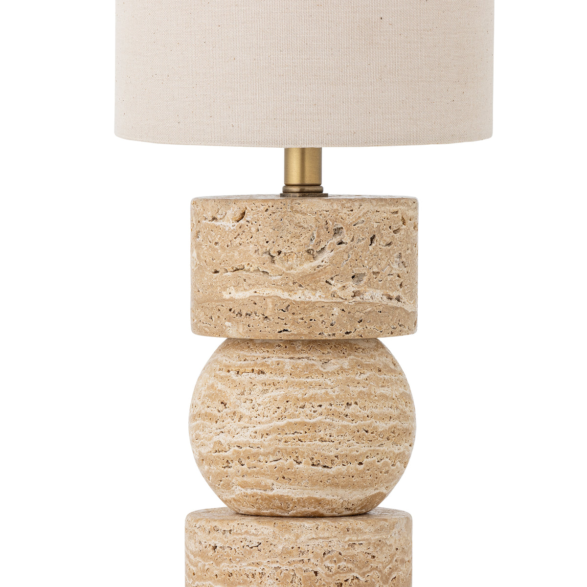Marci Tischlampe – Natur, Travertin