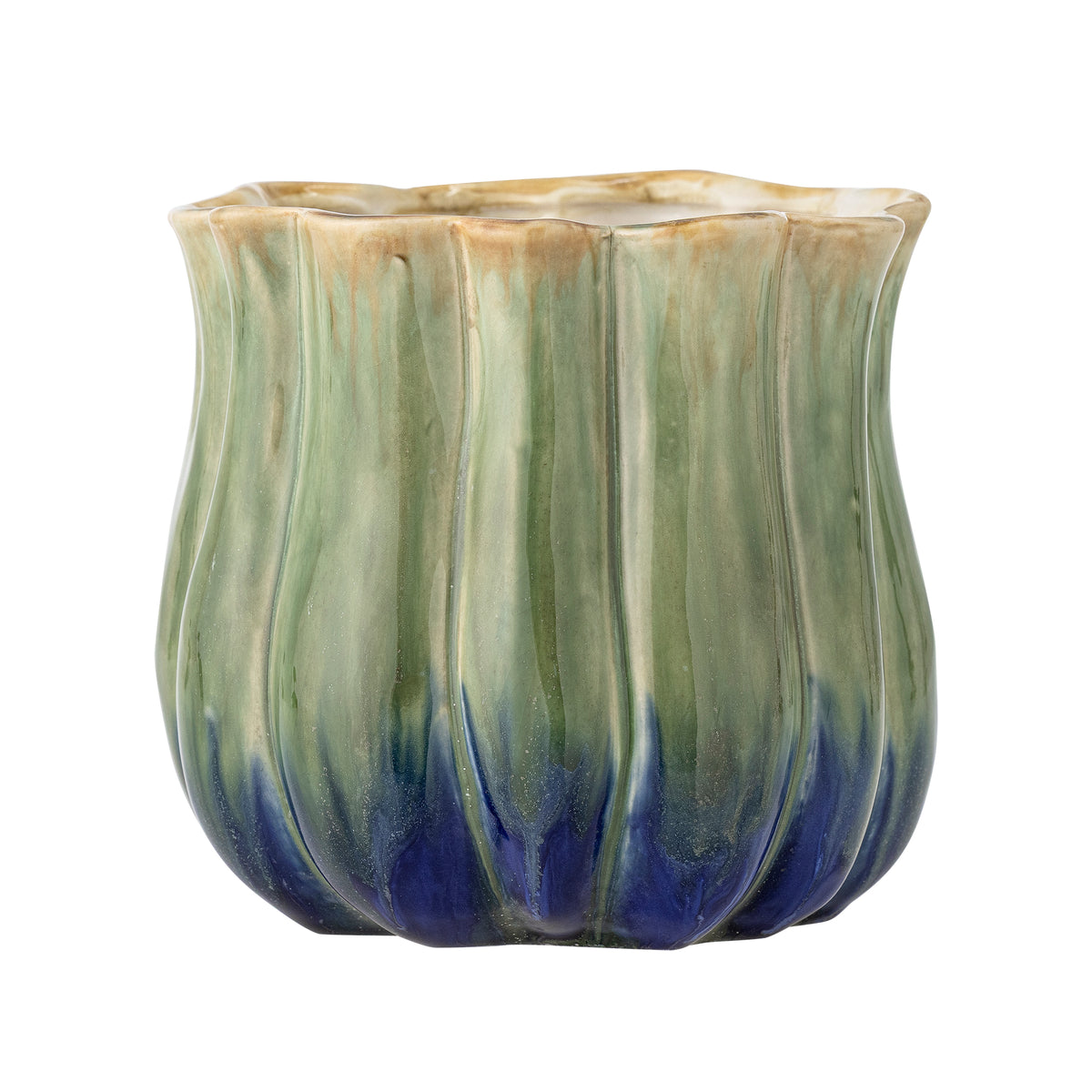 Jenner Blumentopf – Grün, Steingut