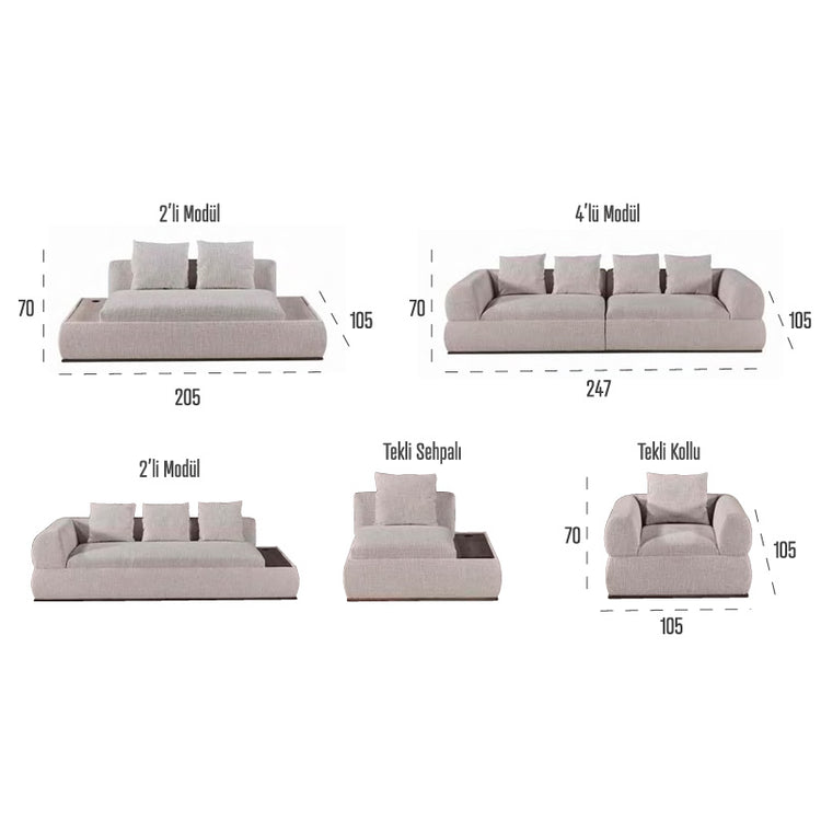 Truva Sofa Set