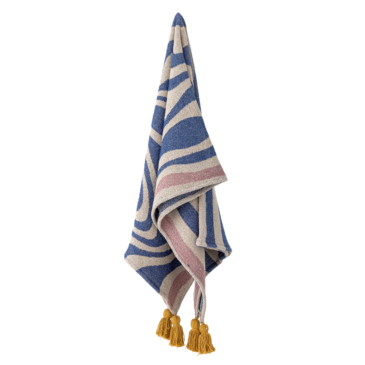 Arlie Decke – Blau, Recycelte Baumwolle