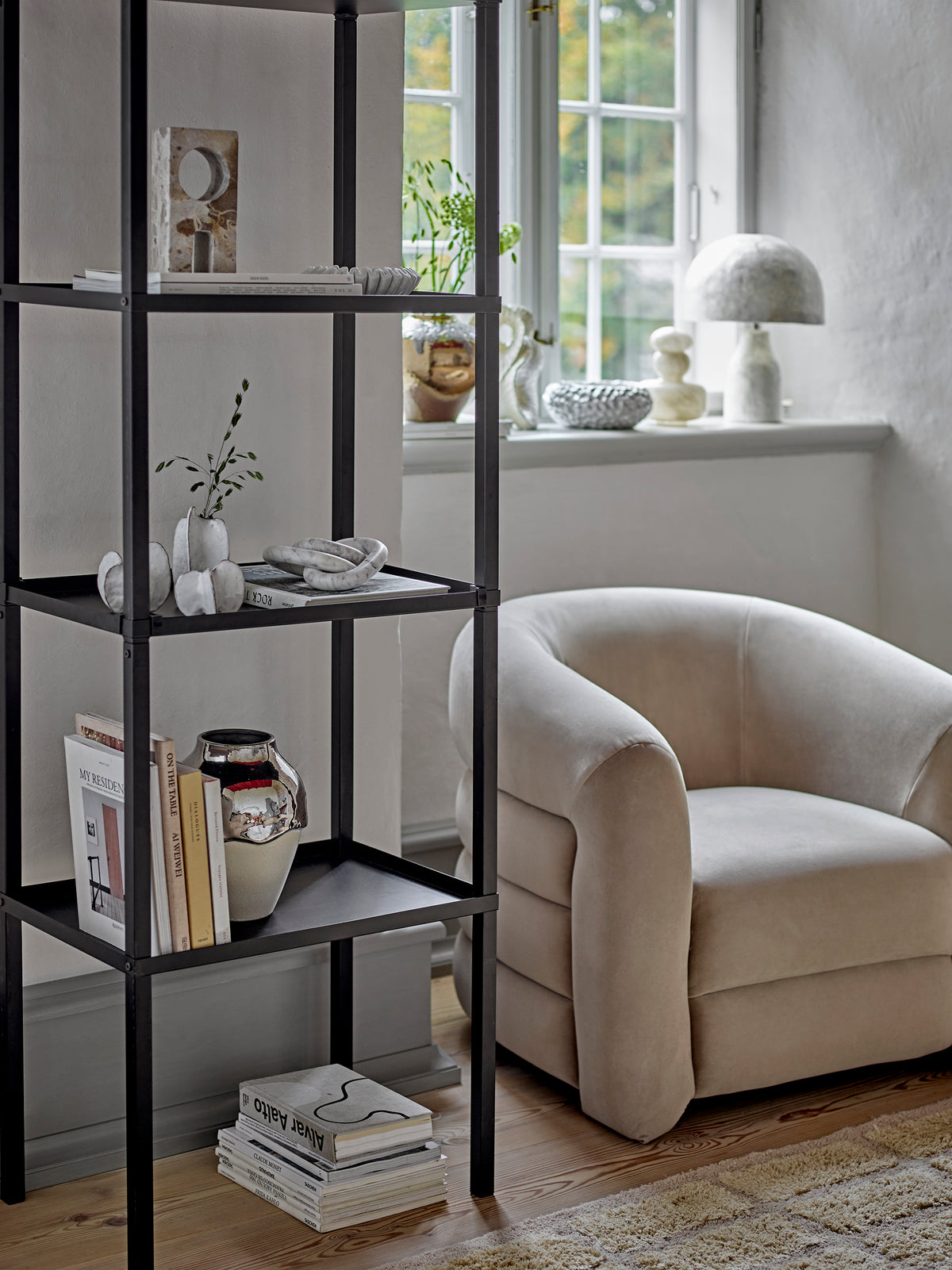 Joel Loungesessel – Grau, Polyester