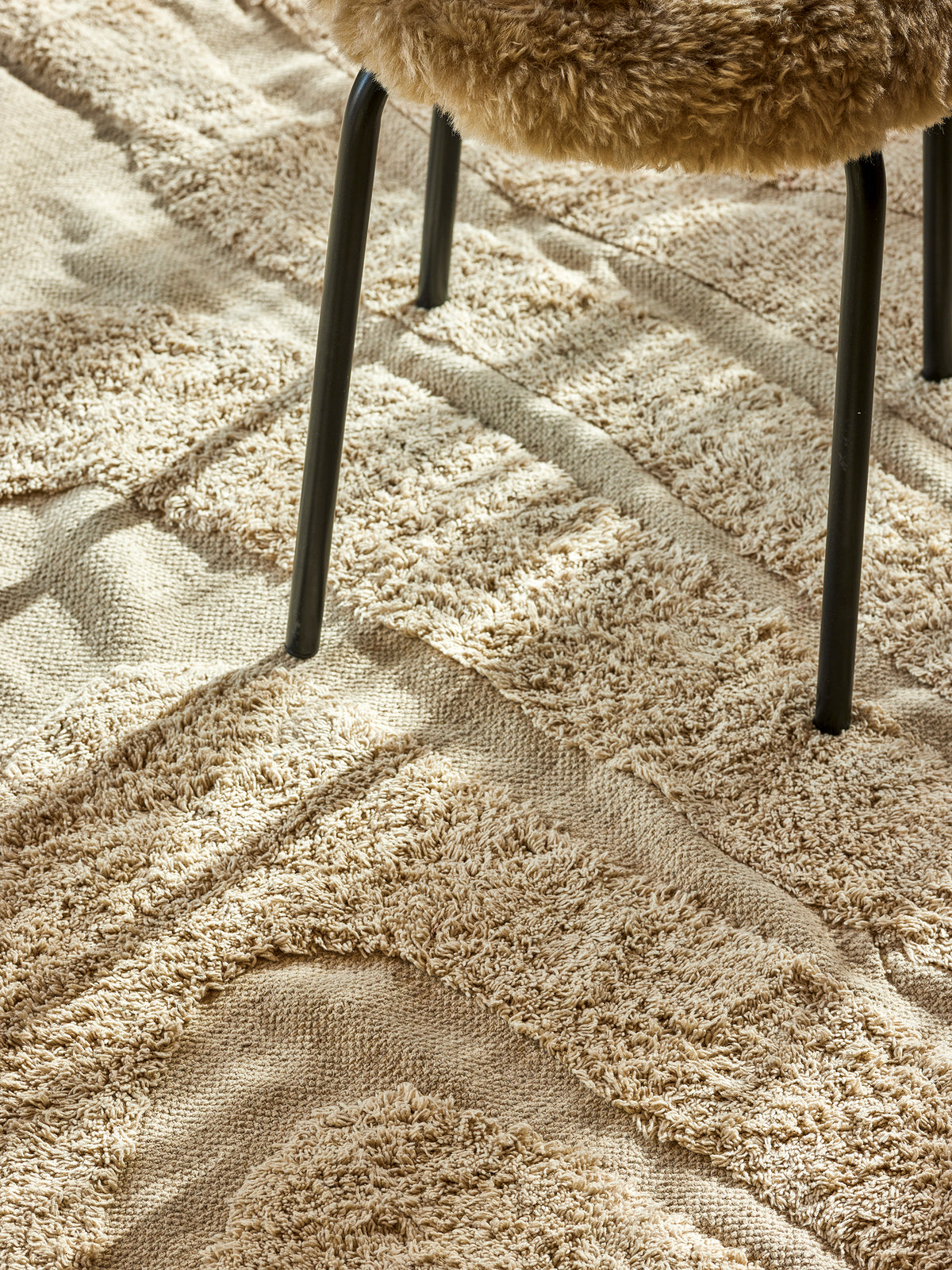 Elaine Teppich – Natur, Baumwolle