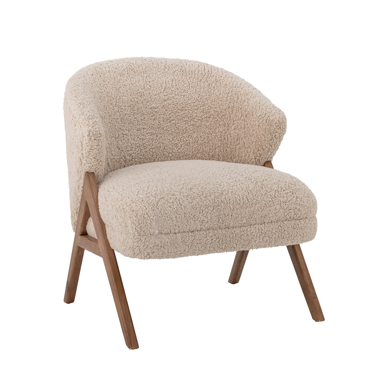 Camino Loungesessel – Natur, FSC® 100%, Gummibaumholz