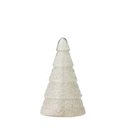 Emilius Deko-Baum – Weiss, Recyceltes Glas Ø 14 × H 23,5 cm