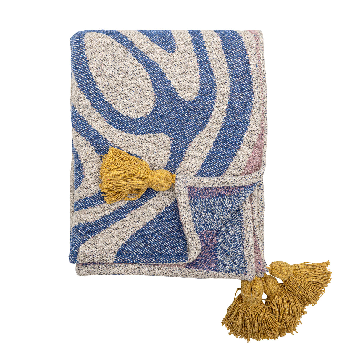 Arlie Decke – Blau, Recycelte Baumwolle Default Title