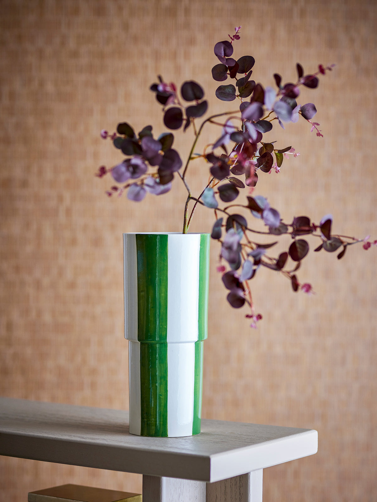 Floki Vase – Grün, Steingut