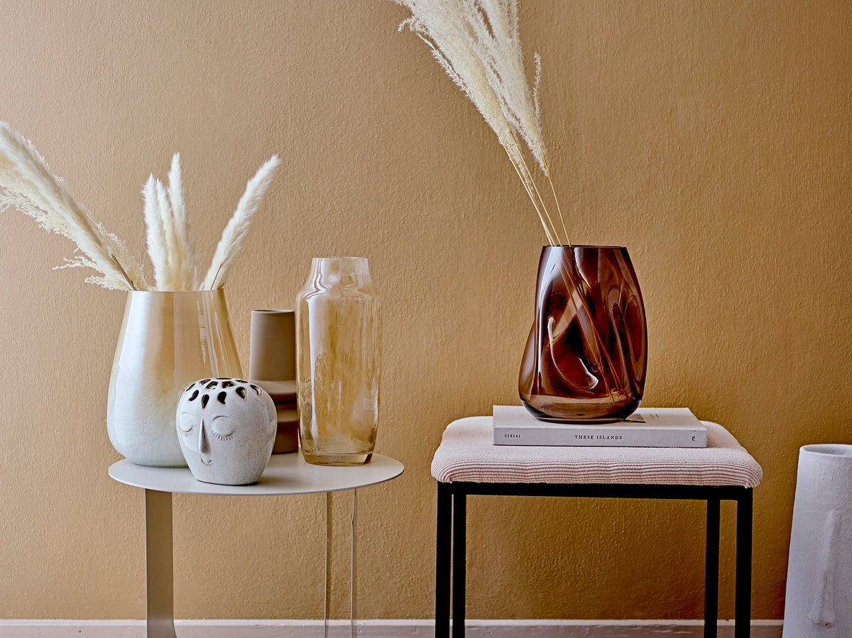 Isold Vase – Natur, Steingut