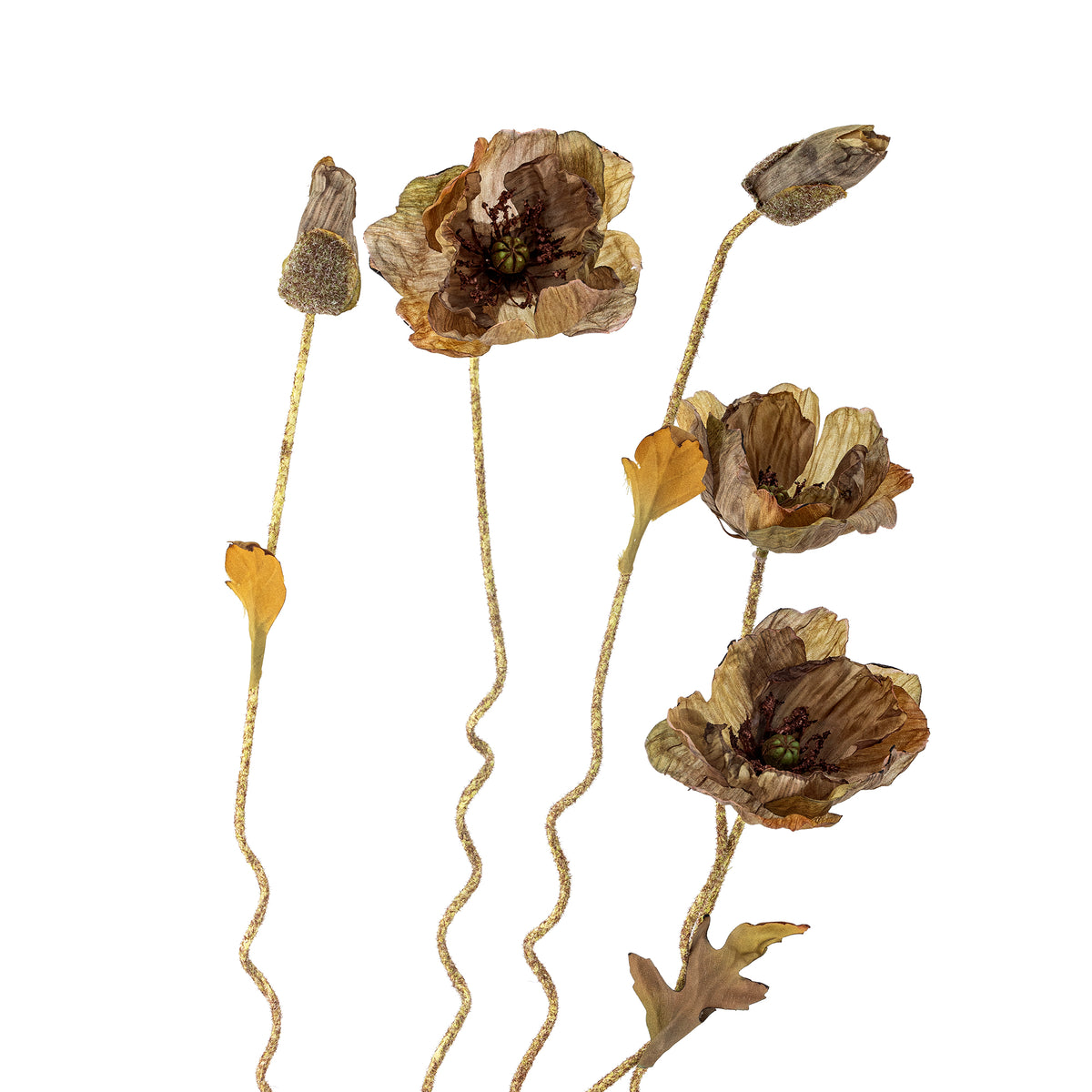 Poppy Kunstblumen-Stiel – Braun