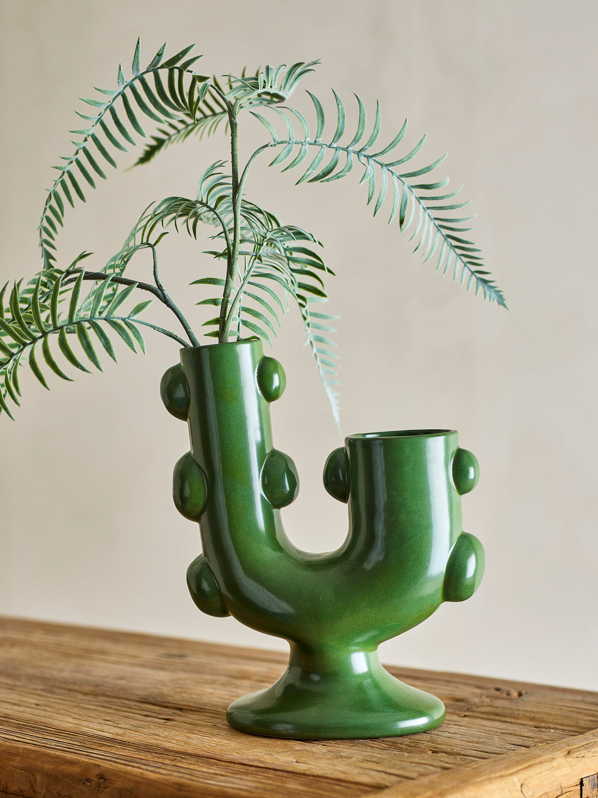 Tanu Vase – Grün, Steingut