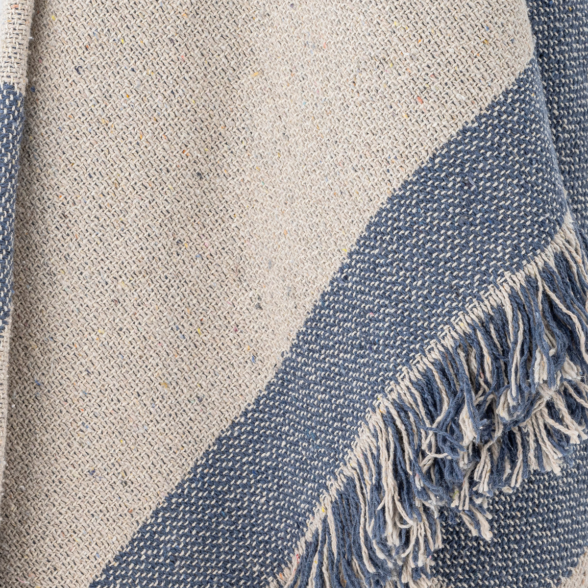 Ethan Decke – Blau, Recycelte Baumwolle