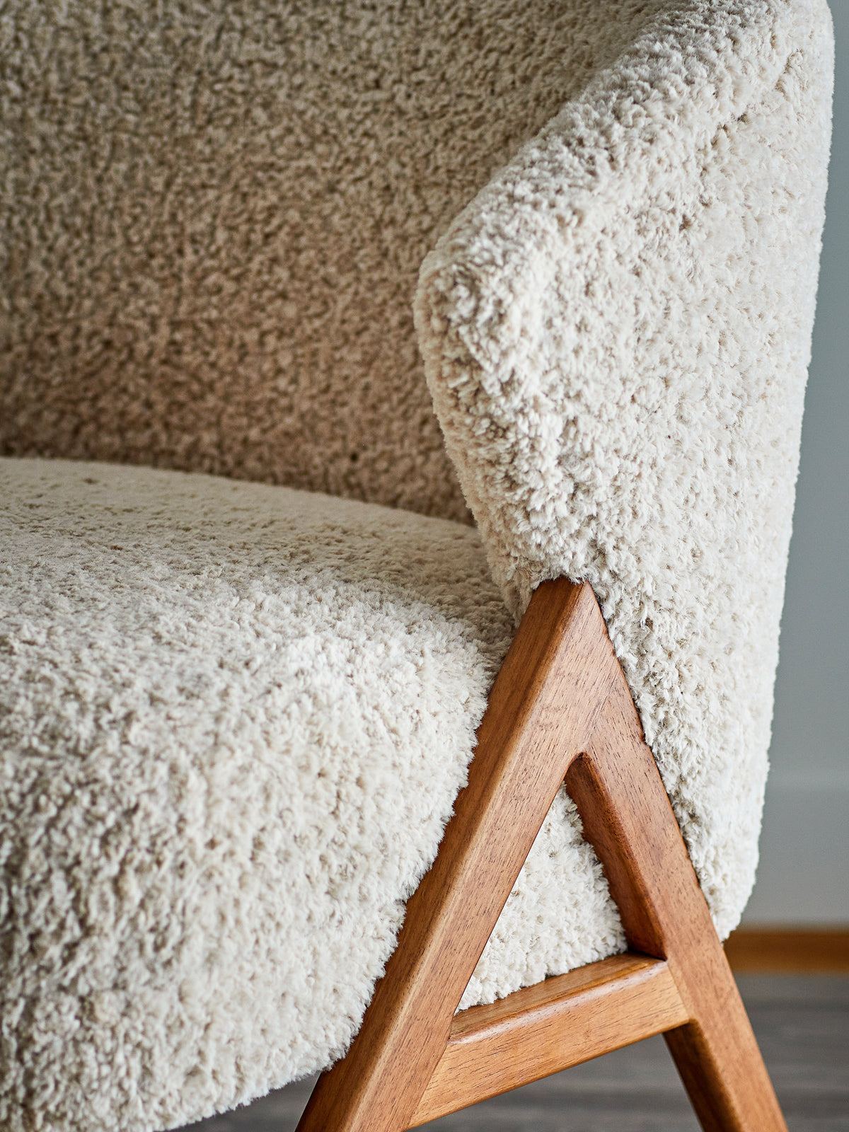 Camino Loungesessel – Natur, FSC® 100%, Gummibaumholz