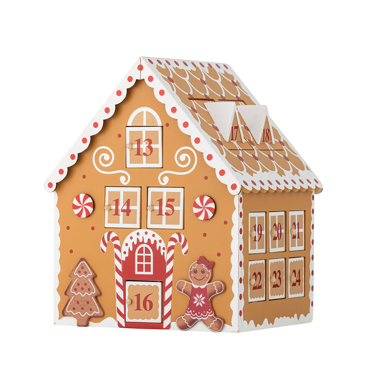 Ginnie Adventskalender – Braun, MDF